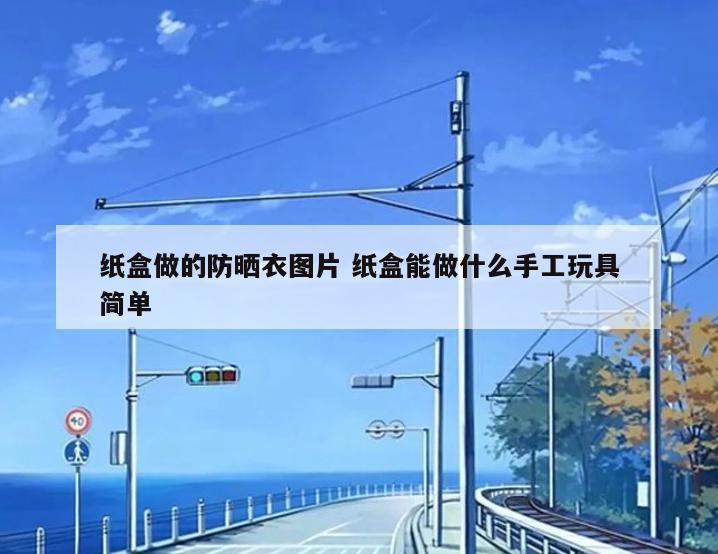 纸盒做的防晒衣图片 纸盒能做什么手工玩具简单