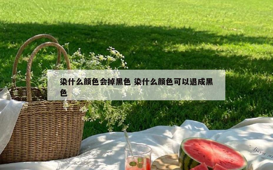 染什么颜色会掉黑色 染什么颜色可以退成黑色