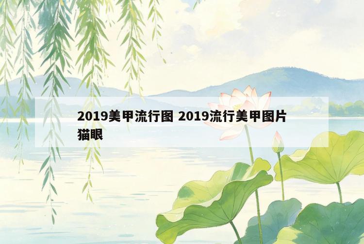2019美甲流行图 2019流行美甲图片猫眼
