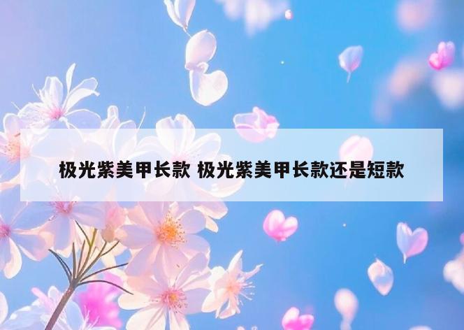 极光紫美甲长款 极光紫美甲长款还是短款
