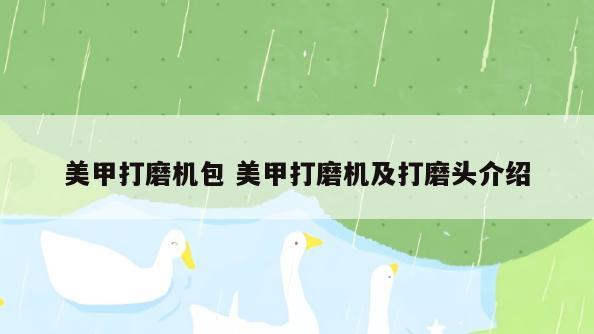 美甲打磨机包 美甲打磨机及打磨头介绍
